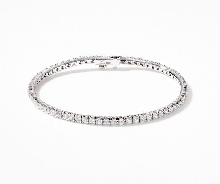 【New Design】Linea Bracciale | White/White Diamond