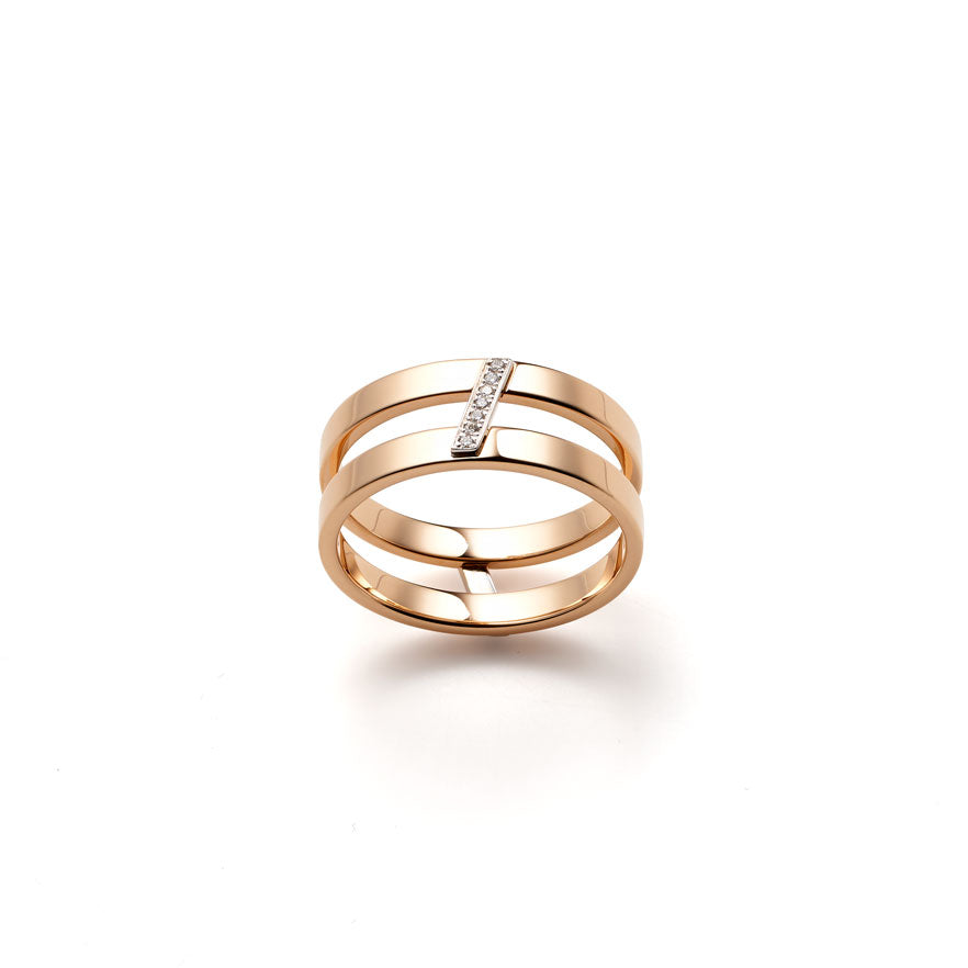 Anello|2 cuciture(Pink/White)