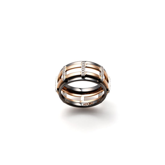 Anello|8 cuciture(Black/Pink/White)